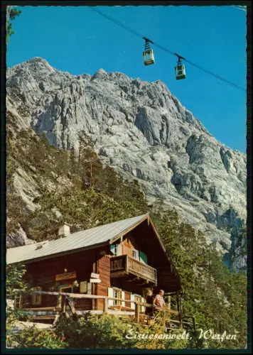 AK Werfen Eisriesenwelt Rasthütte Wimmer - Seilbahn Tennengebirge Salzburg Alpen