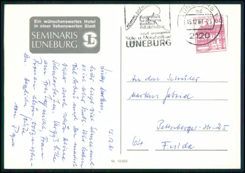 AK Lüneburg Seminaris Hotel Niedersachsen moderne Architektur 1980er Kurzentrum