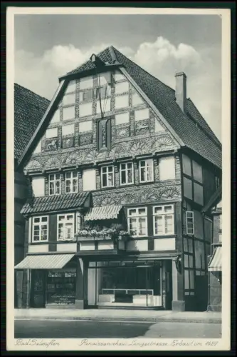 AK - Bad Salzuflen Lippe - Renaissancehaus 1620 - Langestrasse - gelaufen 1936