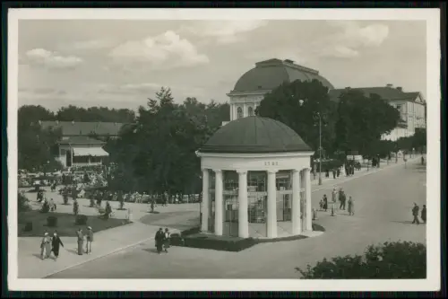 Foto AK - Franzensbad Františkovy Lázně - Adolf-Hitler-Platz - Böhmen 1942 gel.