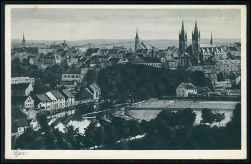 AK Eger Cheb Böhmen - Feldpost 1941 gel. - 5.K. F?. Ausbildungs-Regiment 63 Eger