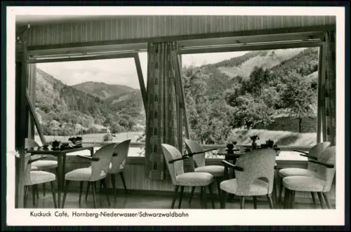 Foto AK - Hornberg Niederwasser Ortenaukreis -  Kuckuck Café - Innenansicht
