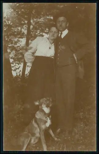 12x Echt Foto AK - Porträt feine Damen Kleid Herren Mode Hut Anzug 1910er 1920er