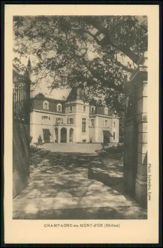 6x AK - Champagne-au-Mont-d’Or - Château Villa Herrenhaus - bei Lyon Frankreich