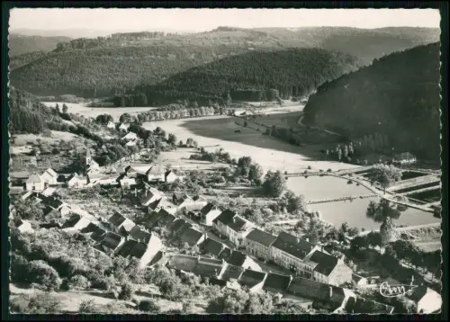 Echt Foto AK - Abreschviller Moselle - Luftbild Dorfansicht Vogesen Teiche Wald