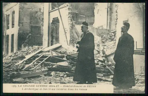 5x AK 1. WK - Reims Kathedrale Zerstörung 1914-17  Bombardement La Grande Guerre