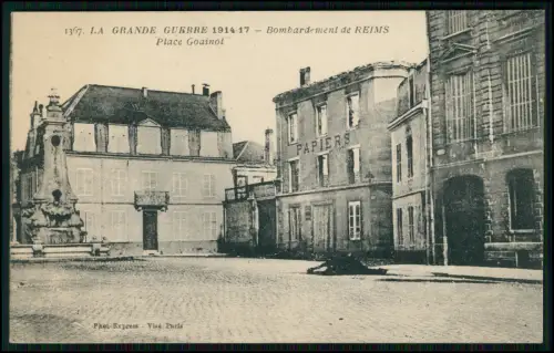 5x AK 1. WK - Reims Kathedrale Zerstörung 1914-17  Bombardement La Grande Guerre