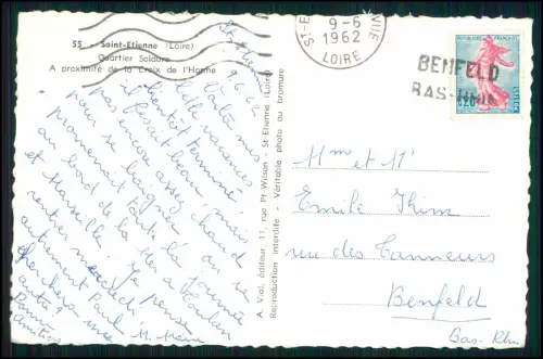 Foto AK - Saint-Étienne Loire Frankreich Quartier Solaure Panorama Stadtansicht