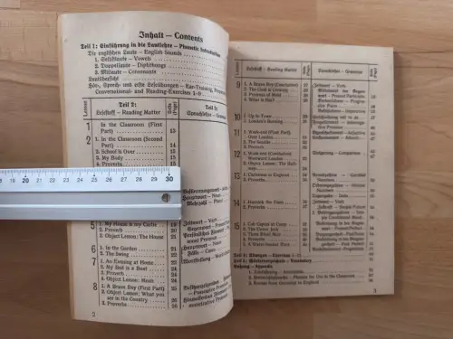 Englisch Schulbuch - Oberschule für Jungen Dr. Heinrich Fischer 96 Seiten Teil 1