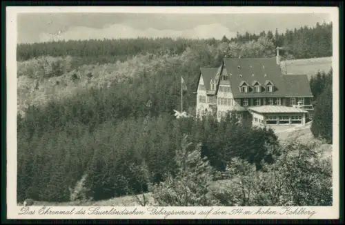 AK Dahle Altena Kohlberg Ehrenmal Sauerländischer Gebirgsverein Hotel 1930 gel.