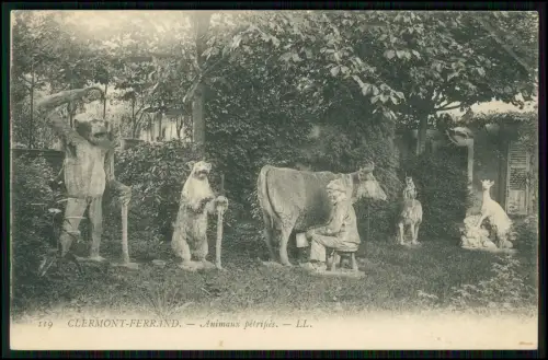 AK Clermont-Ferrand Animaux pétrifiés - Frankreich historische Tierfiguren Serie