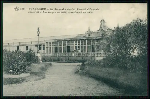AK - Dunkerque Dünkirchen Nord - Kursaal Gebäude Garten Ansicht Frankreich 1908
