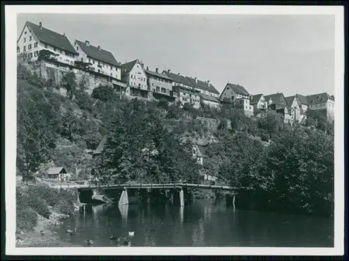 Foto 18x13 - Wildberg Schwarzwald - Panorama an der Nagold - Hang Brücke Ufer