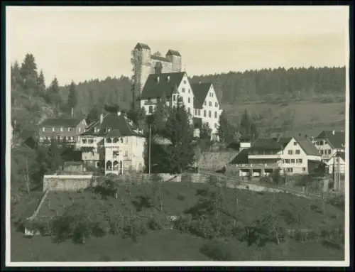 Foto 17x13 - Berneck Altensteig Schwarzwald - Burg Oberes Schloss Kurhaus Linde