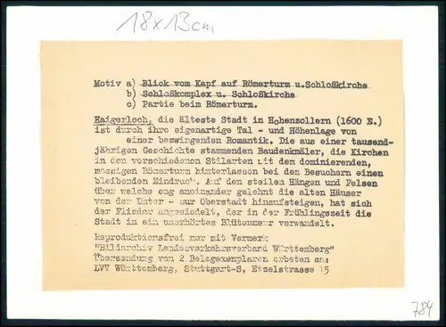 Foto 18x13 Haigerloch Zollernalbkreis Untere Gasse hinauf zur St. Jakobus Kirche