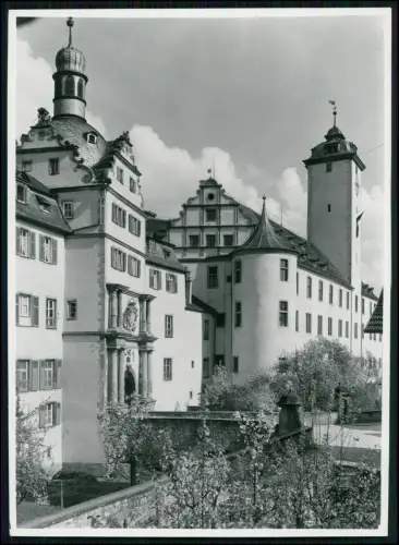 Foto 18x13- Bad Mergentheim Deutschordensschloss Schlossfassade Turm Ziergiebeln