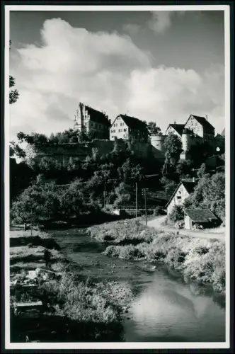 Foto 18x13 - Vellberg Hohenlohe - Blick vom Bühlertal Stadtmauer Fachwerkhäuser