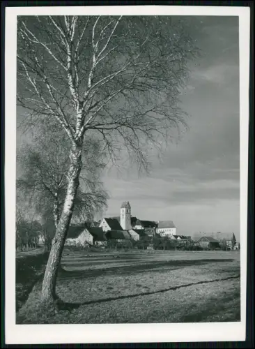 Foto 18x13 - Bad Buchau Federsee - Oberschwaben - Ort mit Stiftskirche - 1940-50