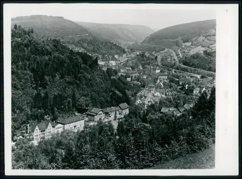 Foto 18x13 - Calw Schwarzwald Panorama an der Nagold - Blick Dächer der Altstadt