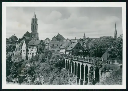 Foto 18x13 - Rottweil am Neckar - Altstadt mit Viadukt - und Heilig Kreuz Kirche