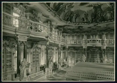 Foto 18x13 - Schussenried Schwaben - Kloster Bibliothekssaal Barock Innenansicht