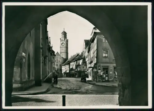 Foto 18x13 - Ravensburg BW - Altstadt Mehlsack Turm Torbogen Straße Geschäfte