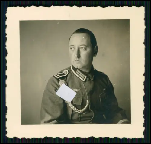 9x Foto - Portrait Soldat Wehrmacht - Heer - mit Damen Feier u.a.