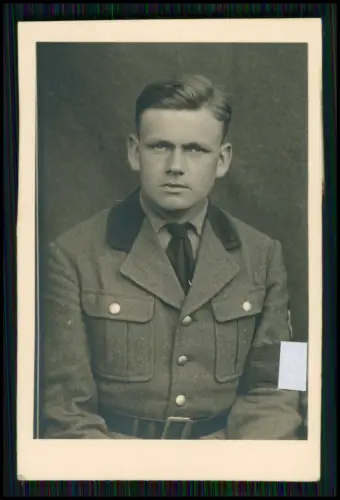 Portrait Soldat - RAD-Abt. 1/133 - XIII Magdeburg-Anhalt 1936 - Info Rückseite