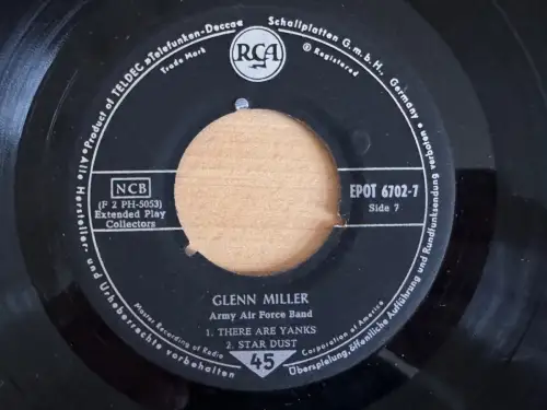 GLENN MILLER Army Air Force Band - RCA EPOT 6702-7 45rpm Vinyl - TELDEC Germany