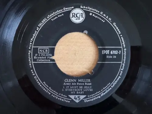 GLENN MILLER Army Air Force Band - RCA EPOT 6702-7 45rpm Vinyl - TELDEC Germany