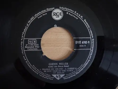 Glenn Miller Army Air Force Band - RCA EPOT 6702-9 RCA TELDEC - 45rpm Jazz Swing