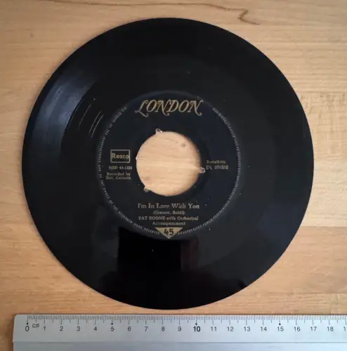 Hamburg Pat Boone Single 45rpm London - DL20052 I Almost Lost My Mind Brunswick