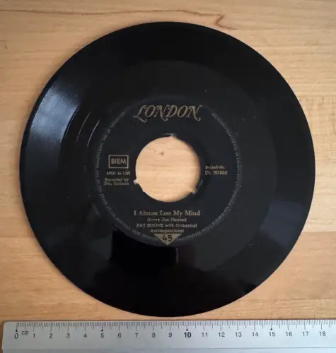 Hamburg Pat Boone Single 45rpm London - DL20052 I Almost Lost My Mind Brunswick