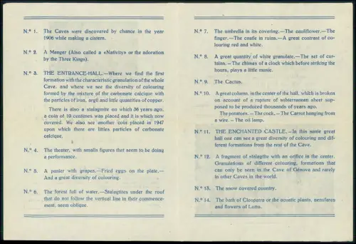 PALMA DE MALLORCA GENOVA CAVES OF GENOVA - Faltblatt Tourismus Prospekt 31x22 cm