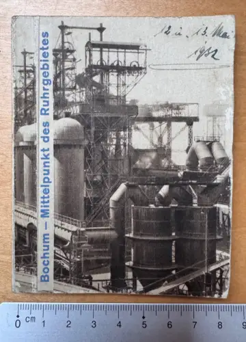 Büchlein Bochum Ruhrgebiet Industrie Hochöfen Stahlwerk Stadtansicht mit Karten
