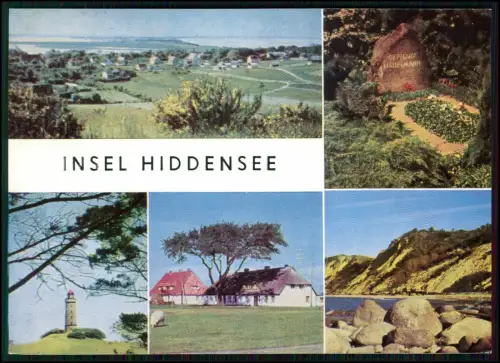 6x AK - Hiddensee Ostsee Insel - Kloster Vitte Neuendorf Leuchtturm Dornbusch...