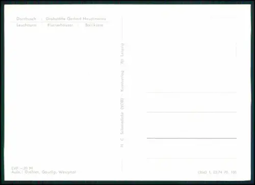 6x AK - Hiddensee Ostsee Insel - Kloster Vitte Neuendorf Leuchtturm Dornbusch...