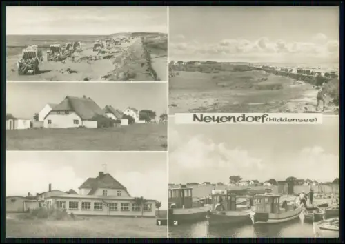 2x Echt Foto AK - Hiddensee Neuendorf Insel Ostsee - Leuchtturm Reetdachhaus ...