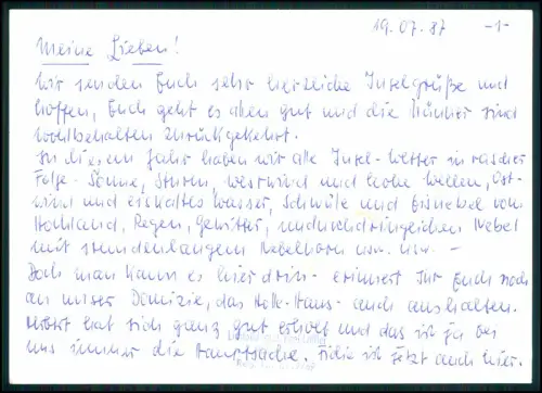 Hiddensee Haus am Meer - mit Schiff DDR Foto Ebel Löffler 1987 Original 15x10 cm