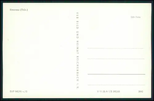 4x Echt Foto AK - Ilmenau Thüringen Rathaus und Kickelhahn Turm DDR Karten u.a.