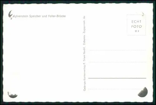 Echt Foto AK - Sylvensteinsee Faller-Brücke Lenggries Oberbayern Alpenkulisse