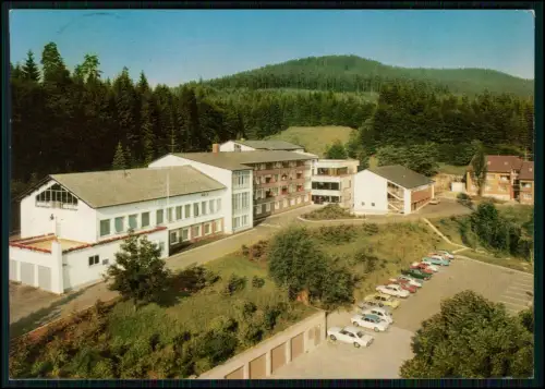 Foto AK - Forbach Hundsbach - Erholungsheim Hauerskopf Schwarzwald Gebäude Autos