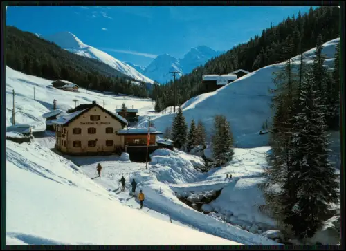 AK - Davos Sertig Gasthaus zur Mühle - Winter Schweiz Graubünden Alpen Ski Motiv
