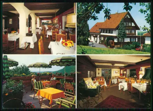 Foto AK - Baden-Baden Neuweier -Restaurant Zum Alde Gott Terrasse Weinbergblick