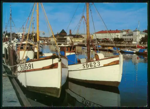 Foto AK  Strömstad Südlicher Hafen Boote Schweden Westküste CARLA Verlag Lysekil