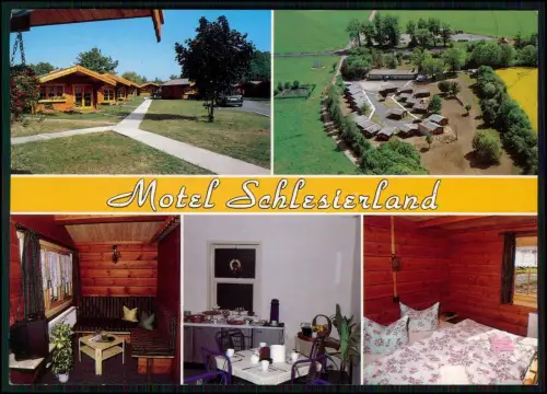 AK  Markersdorf Motel Schlesierland Blockhaus Anlage bei Reichenbach Oberlausitz