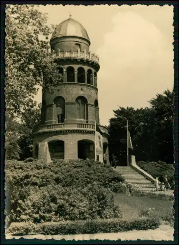 AK Bergen auf Rügen - Arndtturm Originale DDR-Fotografie aufgenommen Foto Konsum