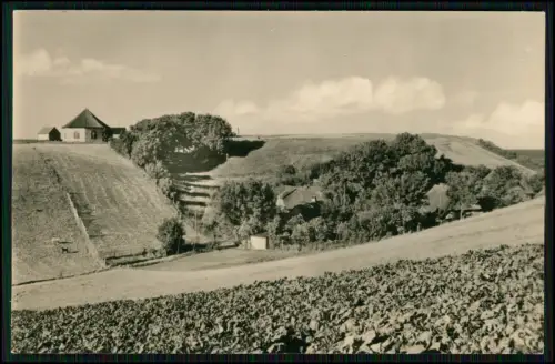 2x Foto AK -Fischerdorf  Vitt auf der Insel Rügen - mit Kap Arkona und Kapelle