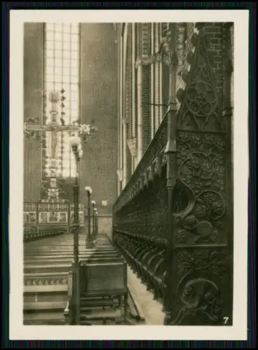 Bad Doberan Klosterkirche Mappe 6 Foto - Verlag Lederbogen Karl-Marx-Stadt 9x6cm