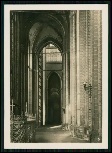 Bad Doberan Klosterkirche Mappe 6 Foto - Verlag Lederbogen Karl-Marx-Stadt 9x6cm